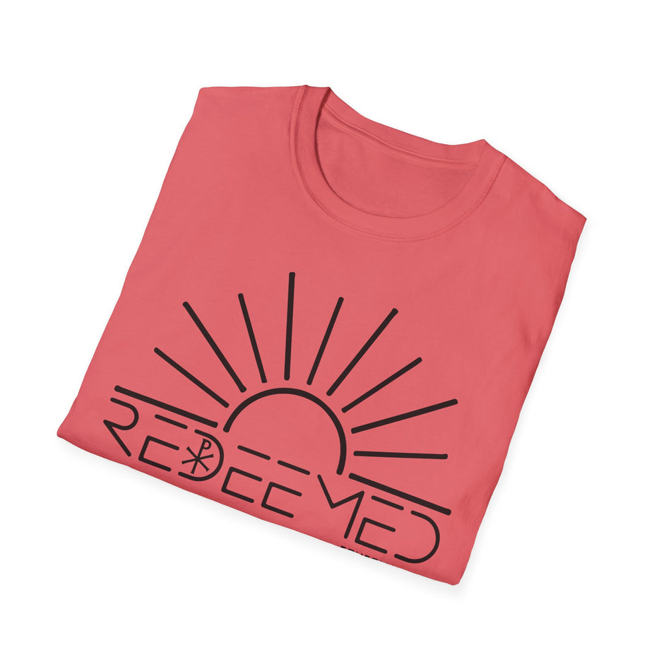 Redeemed Sunrise Christian T-Shirt — Inspirational Faith Tee