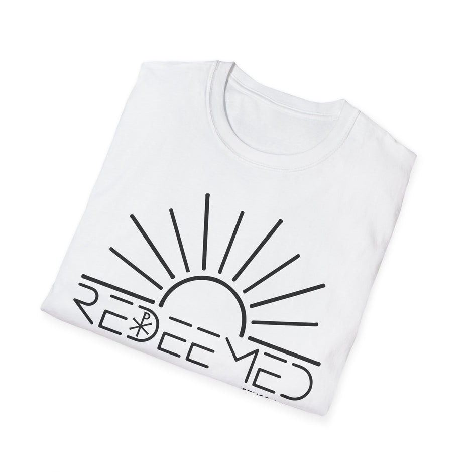 Redeemed Sunrise Christian T-Shirt — Inspirational Faith Tee