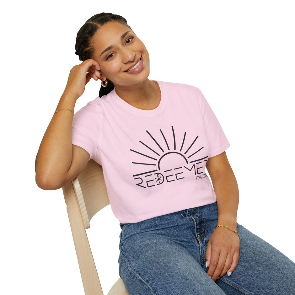 Redeemed Sunrise Christian T-Shirt — Inspirational Faith Tee