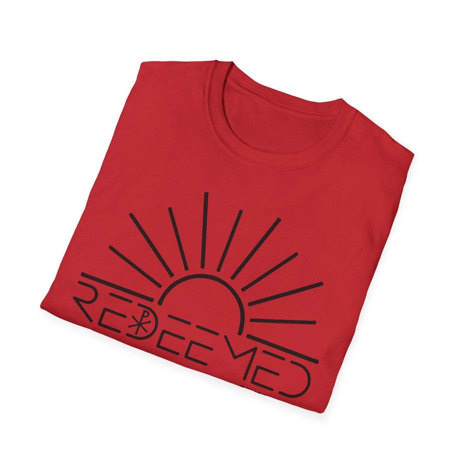 Redeemed Sunrise Christian T-Shirt — Inspirational Faith Tee