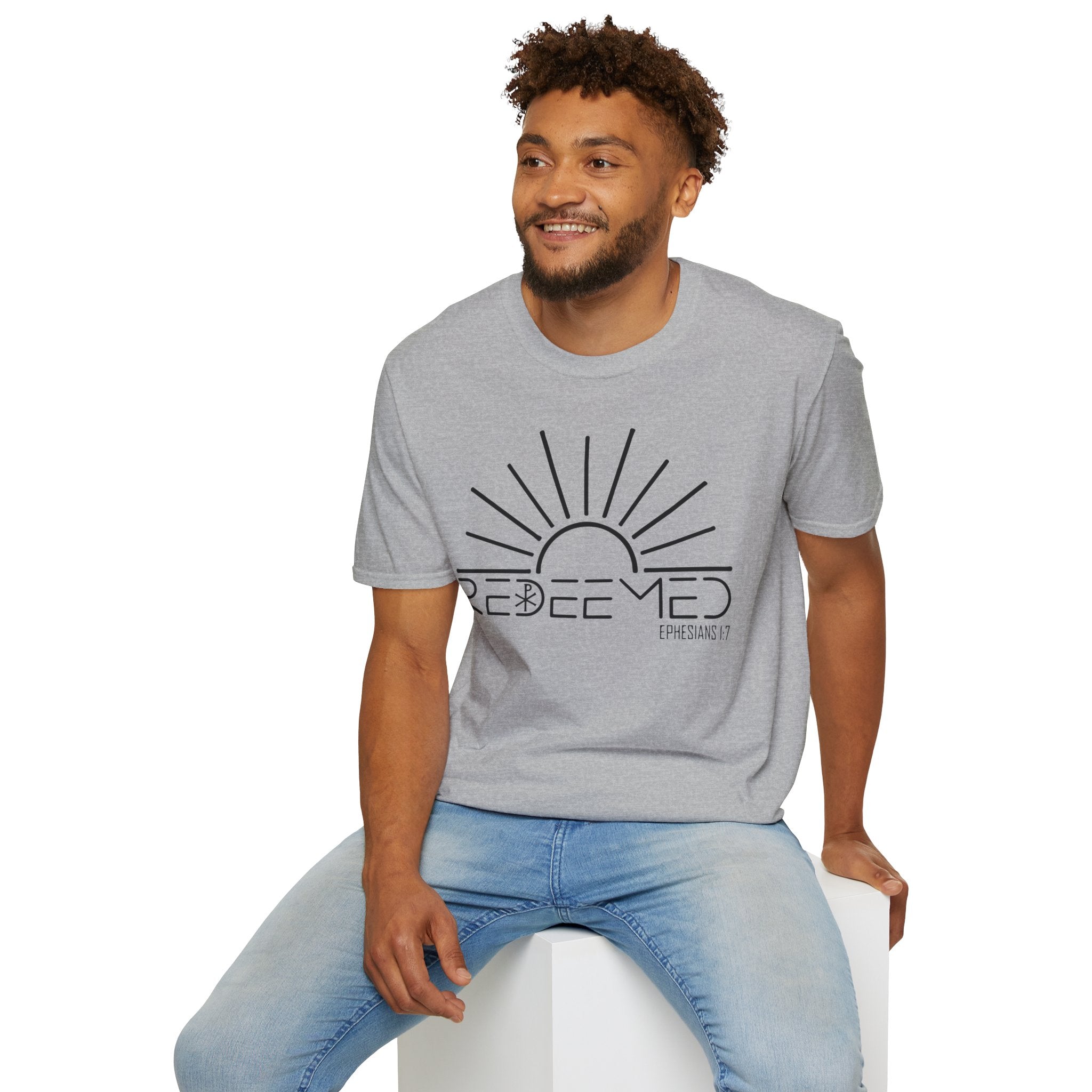Redeemed Sunrise Christian T-Shirt — Inspirational Faith Tee