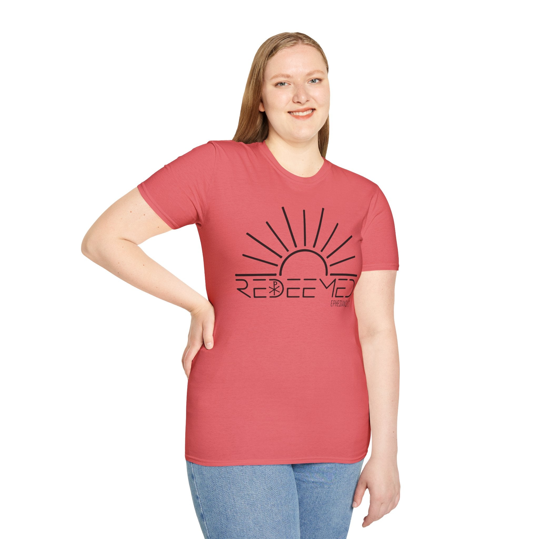 Redeemed Sunrise Christian T-Shirt — Inspirational Faith Tee