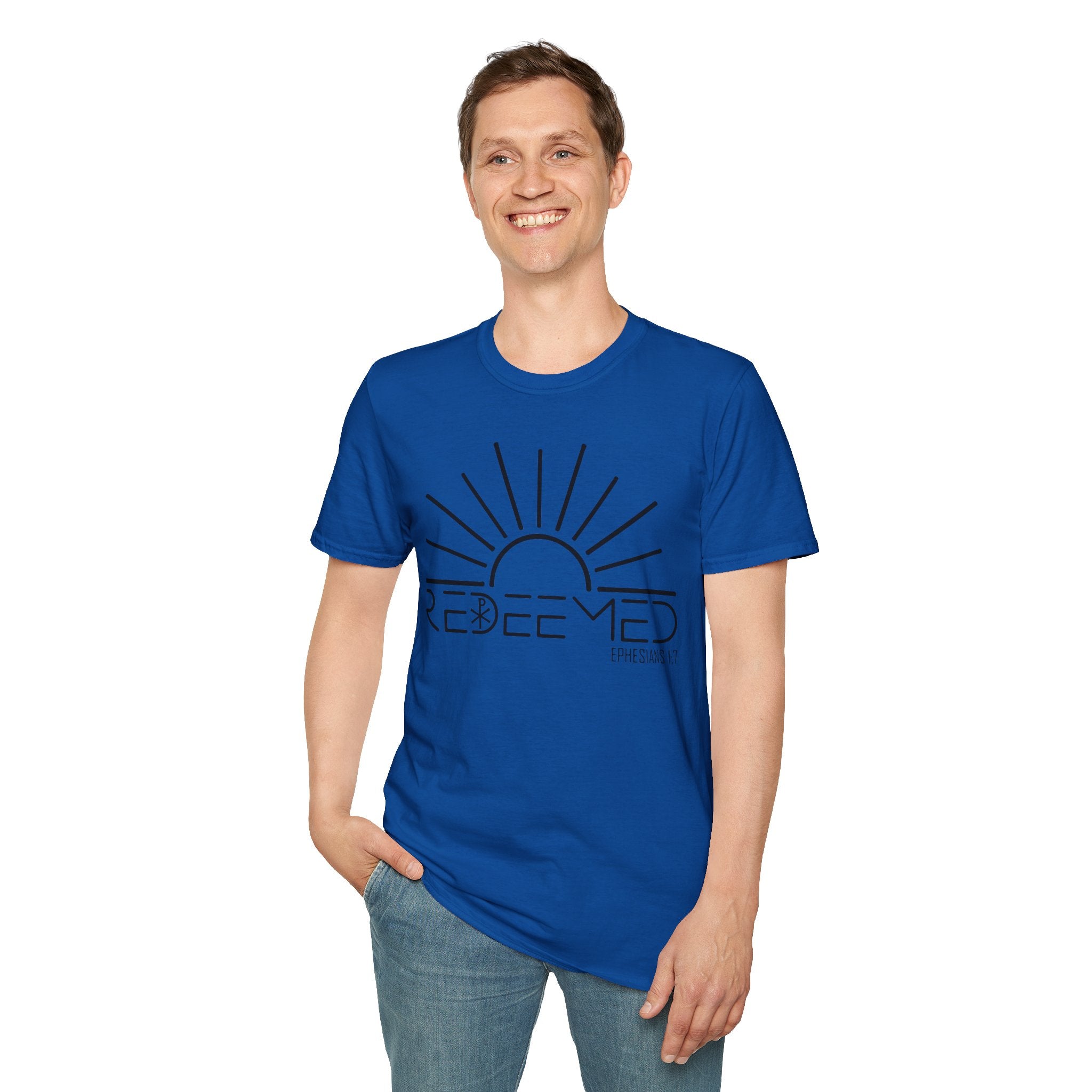 Redeemed Sunrise Christian T-Shirt — Inspirational Faith Tee