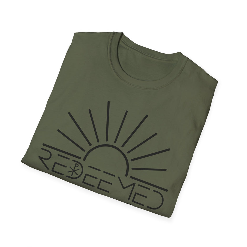 Redeemed Sunrise Christian T-Shirt — Inspirational Faith Tee