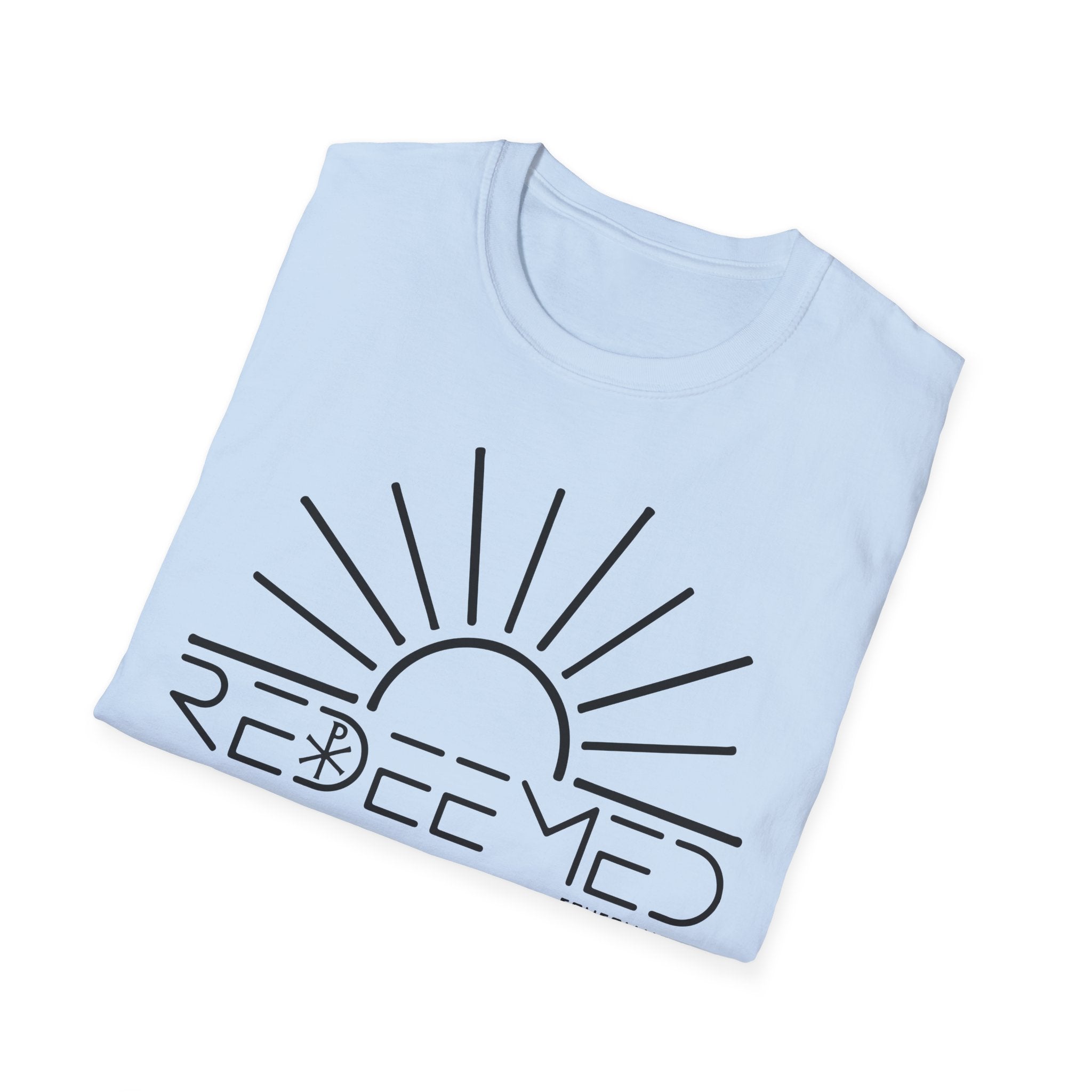 Redeemed Sunrise Christian T-Shirt — Inspirational Faith Tee