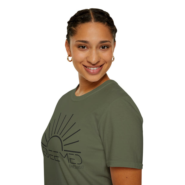 Redeemed Sunrise Christian T-Shirt — Inspirational Faith Tee