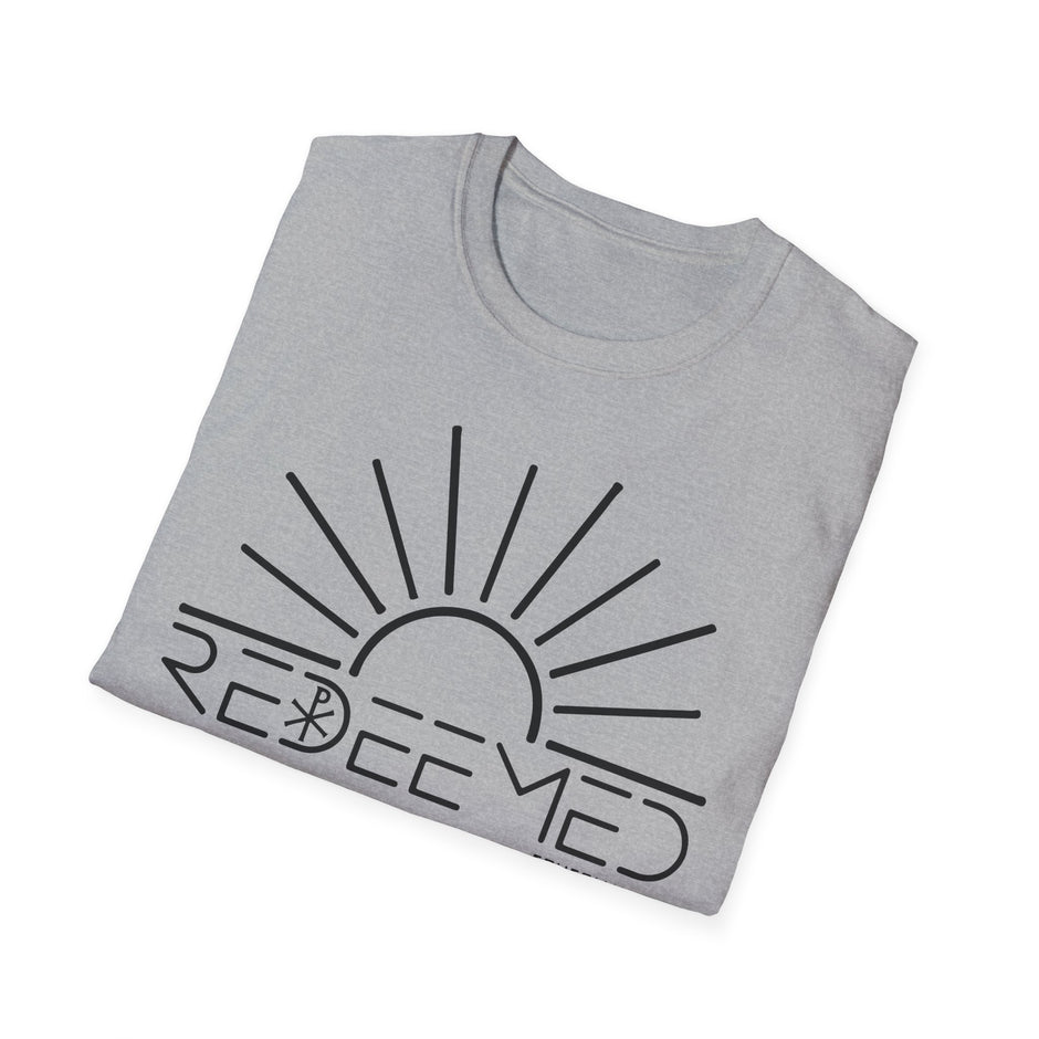 Redeemed Sunrise Christian T-Shirt — Inspirational Faith Tee