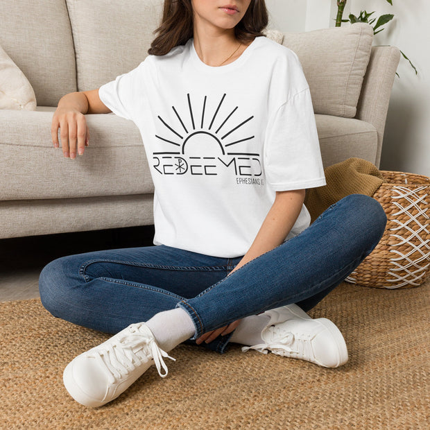 Redeemed Sunrise Christian T-Shirt — Inspirational Faith Tee